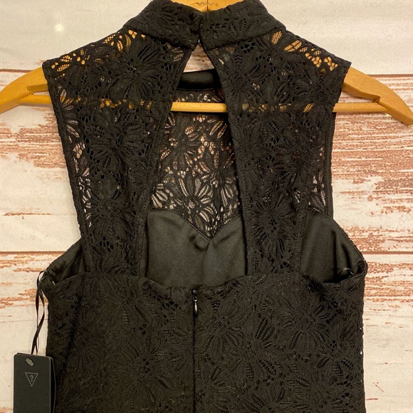 Guess Kylie Black Lace Romper Black Size XS - Picture 7 of 8